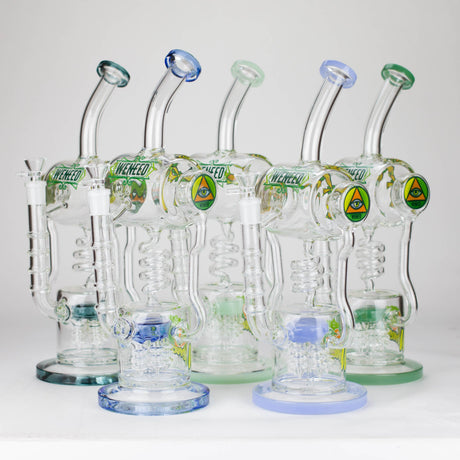 WENEED® Glass Bong WENEED Pulse Helix 14" Stemless Glass Dab Rig WENEED Pulse Helix 14" Glass Dab Rig | Canada