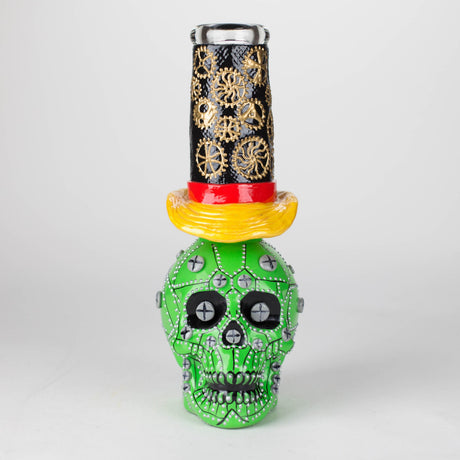 BB Canada Glass Bong 9" Wizard Sugar Skull Glass Bong with Diffused Downstem Skull Bong with Diffused Downstem | Canada