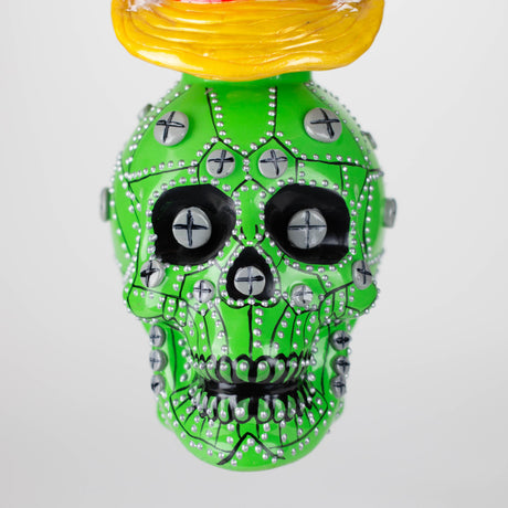 BB Canada Glass Bong 9" Wizard Sugar Skull Glass Bong with Diffused Downstem Skull Bong with Diffused Downstem | Canada