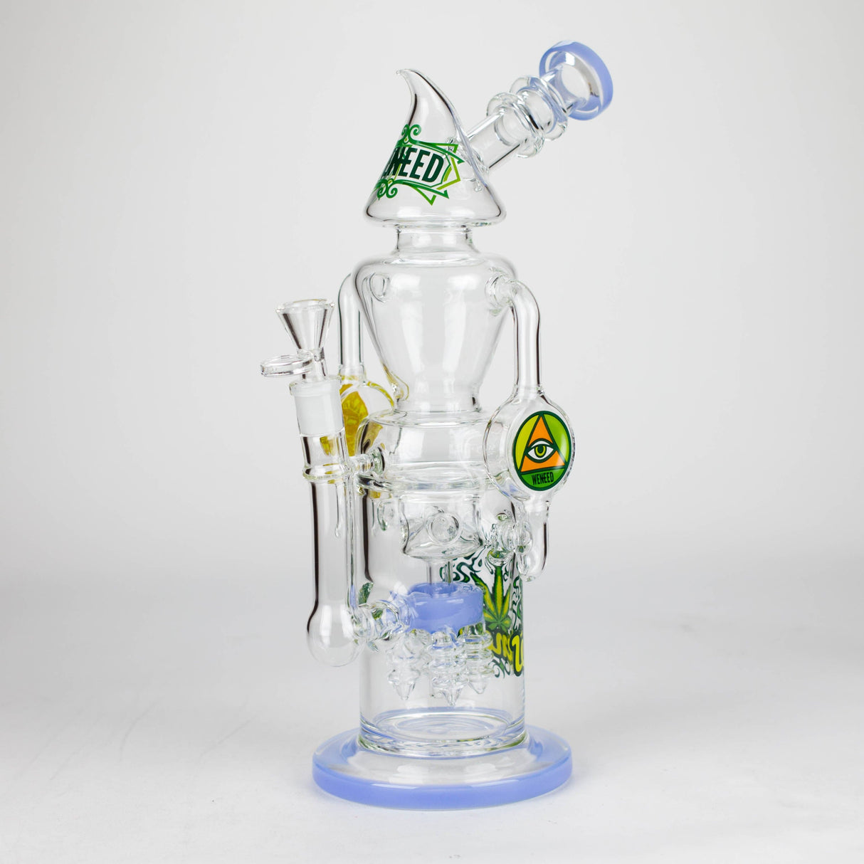 WENEED® Glass Bong WENEED | 13.5" Halo Spire Glass Bong WENEED | 13.5" Halo Spire Glass Bong