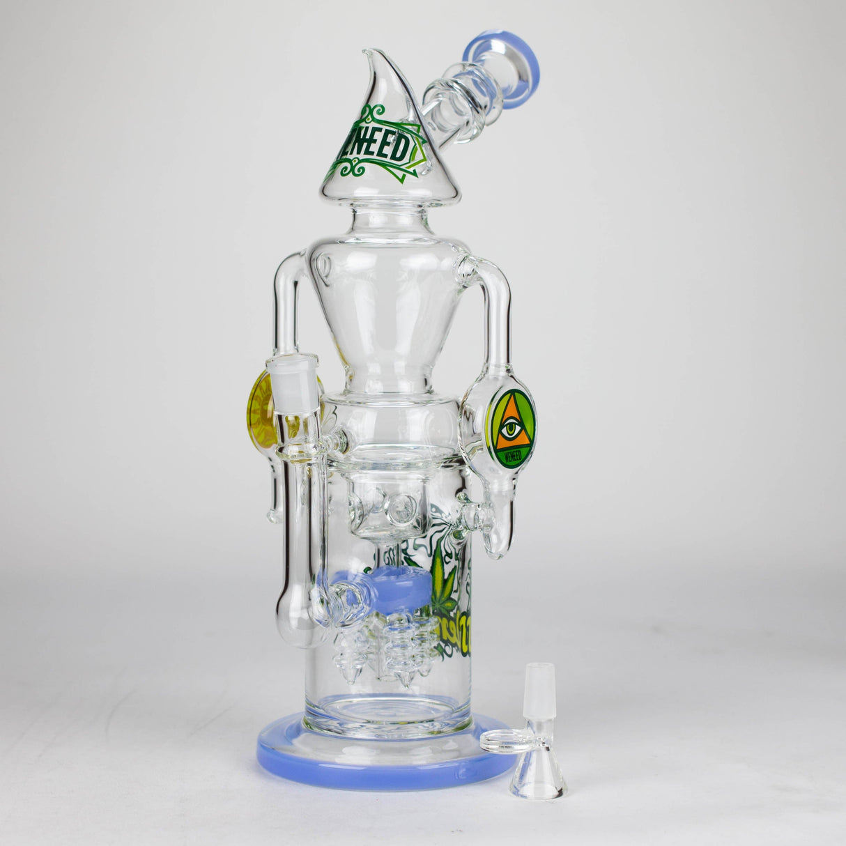 WENEED® Glass Bong WENEED | 13.5" Halo Spire Glass Bong WENEED | 13.5" Halo Spire Glass Bong