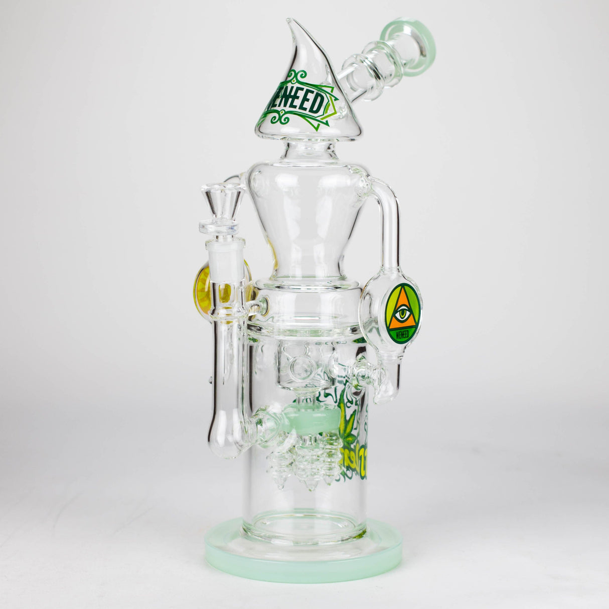 WENEED® Glass Bong WENEED | 13.5" Halo Spire Glass Bong WENEED | 13.5" Halo Spire Glass Bong