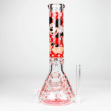 NIBO Distribution Glass Bong 14" Cartoon Glow 9 mm glass bong [PIP835] 14" Cartoon Glow 9 mm glass bong [PIP835]