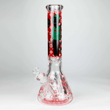 NIBO Distribution Glass Bong 14" Cartoon Glow 9 mm glass bong [PIP835] 14" Cartoon Glow 9 mm glass bong [PIP835]