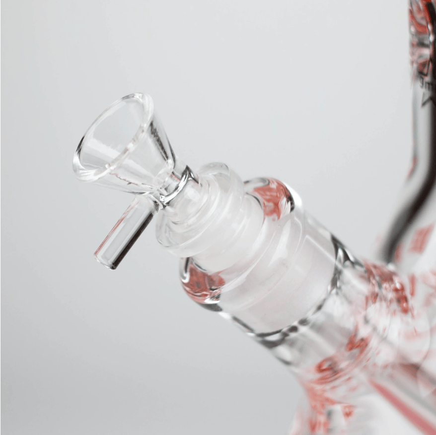 NIBO Distribution Glass Bong 14" Cartoon Glow 9 mm glass bong [PIP835] 14" Cartoon Glow 9 mm glass bong [PIP835]
