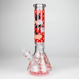 NIBO Distribution Glass Bong 14" Cartoon Glow 9 mm glass bong [PIP835] 14" Cartoon Glow 9 mm glass bong [PIP835]
