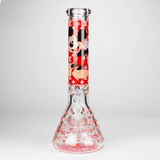 NIBO Distribution Glass Bong 14" Cartoon Glow 9 mm glass bong [PIP835] 14" Cartoon Glow 9 mm glass bong [PIP835]