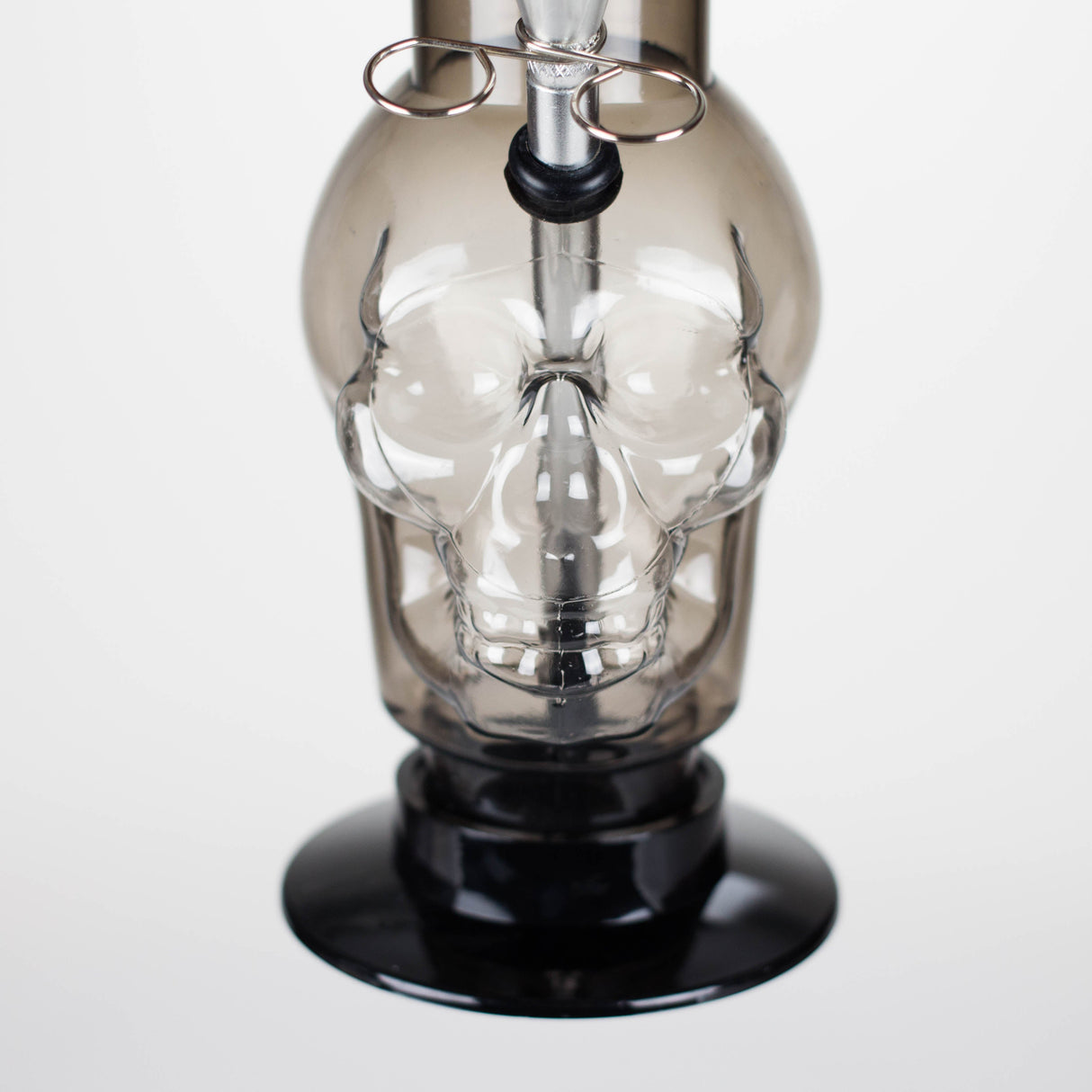 12" Skull Shape Acrylic Water Pipe with Detachable Base