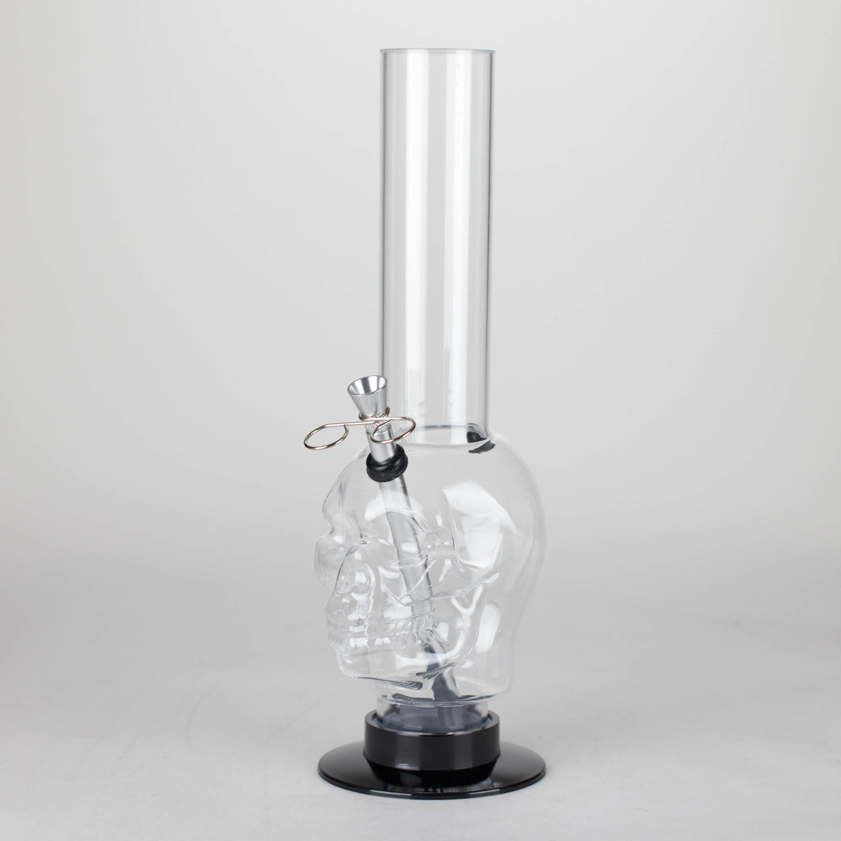 12" Skull Shape Acrylic Water Pipe with Detachable Base