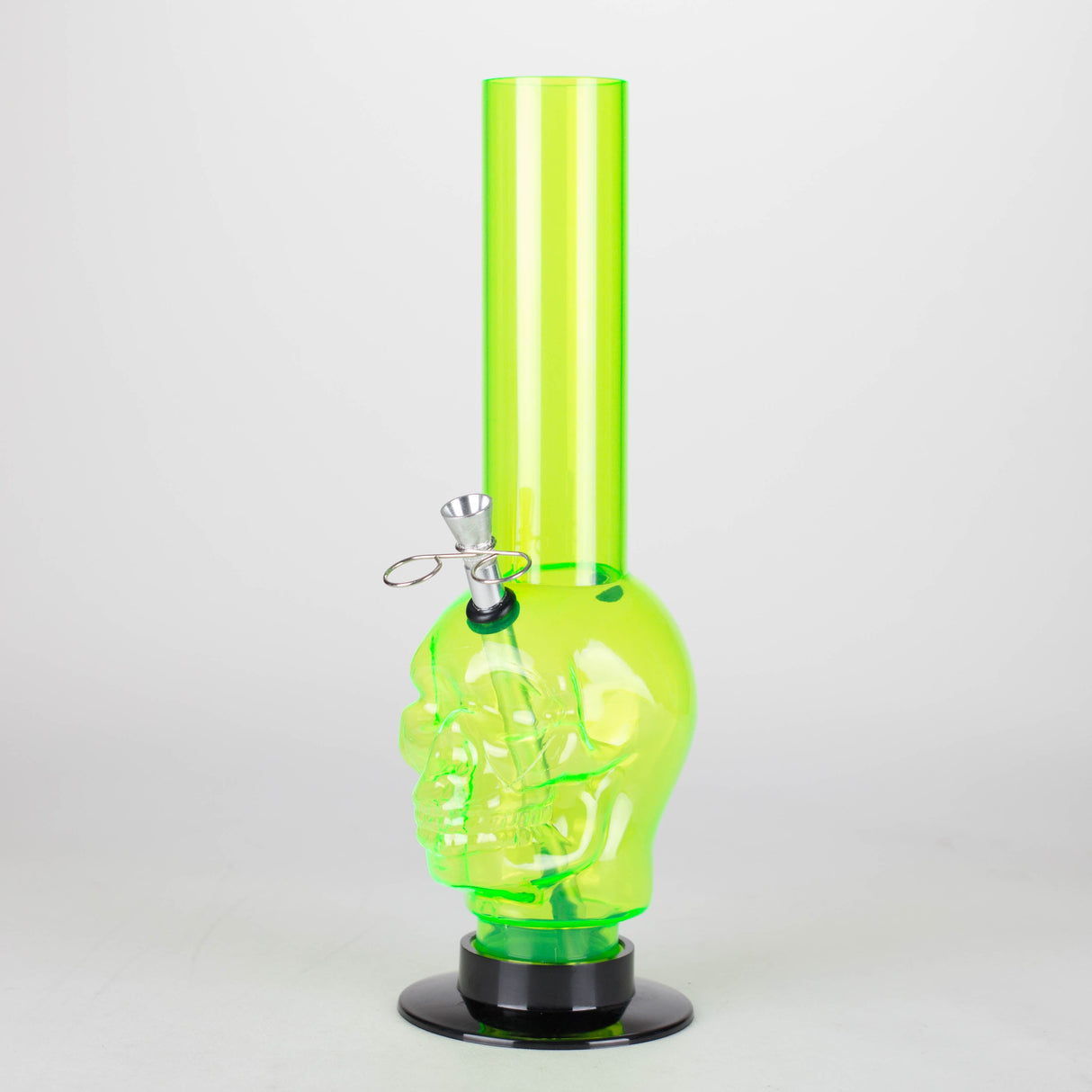12" Skull Shape Acrylic Water Pipe with Detachable Base