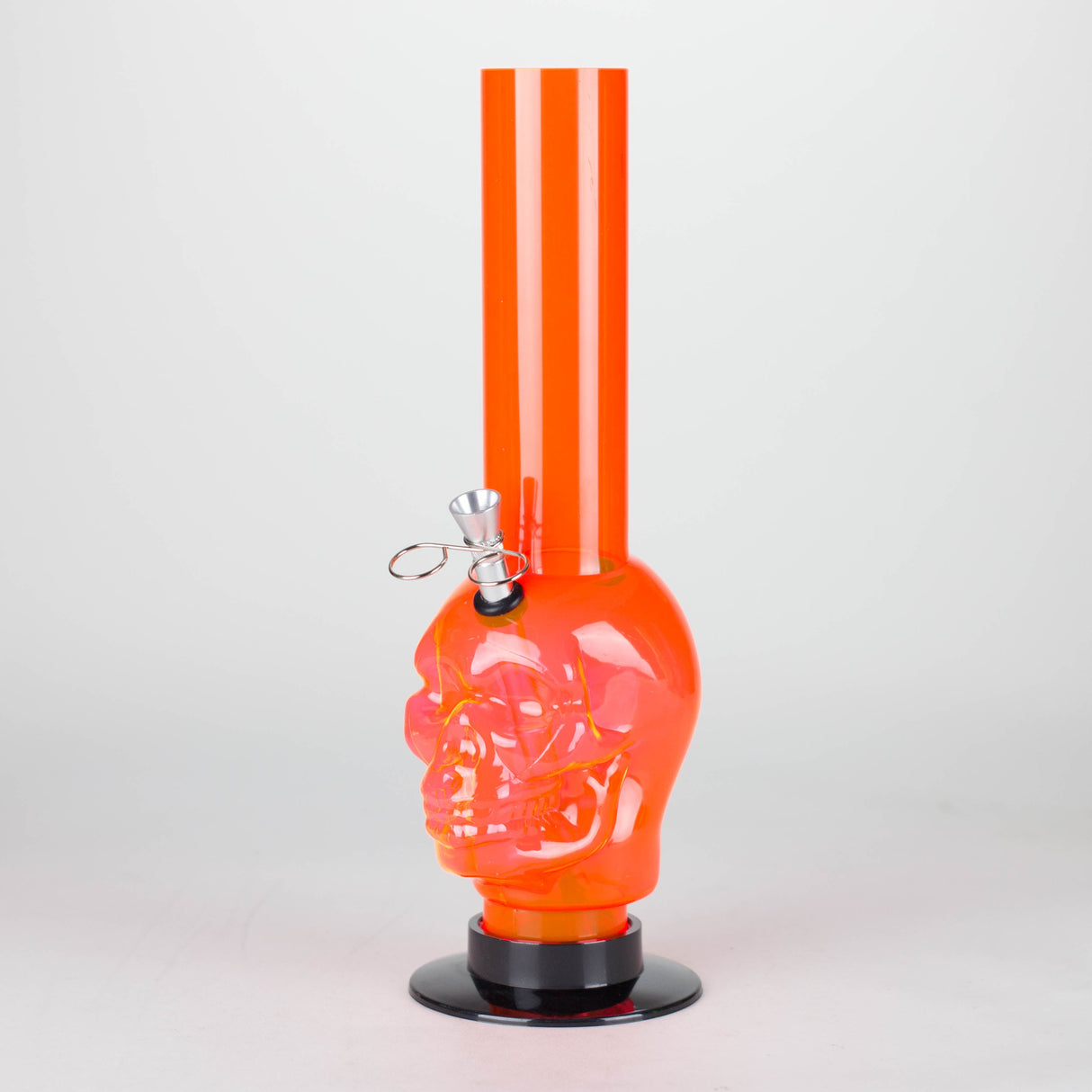 12" Skull Shape Acrylic Water Pipe with Detachable Base