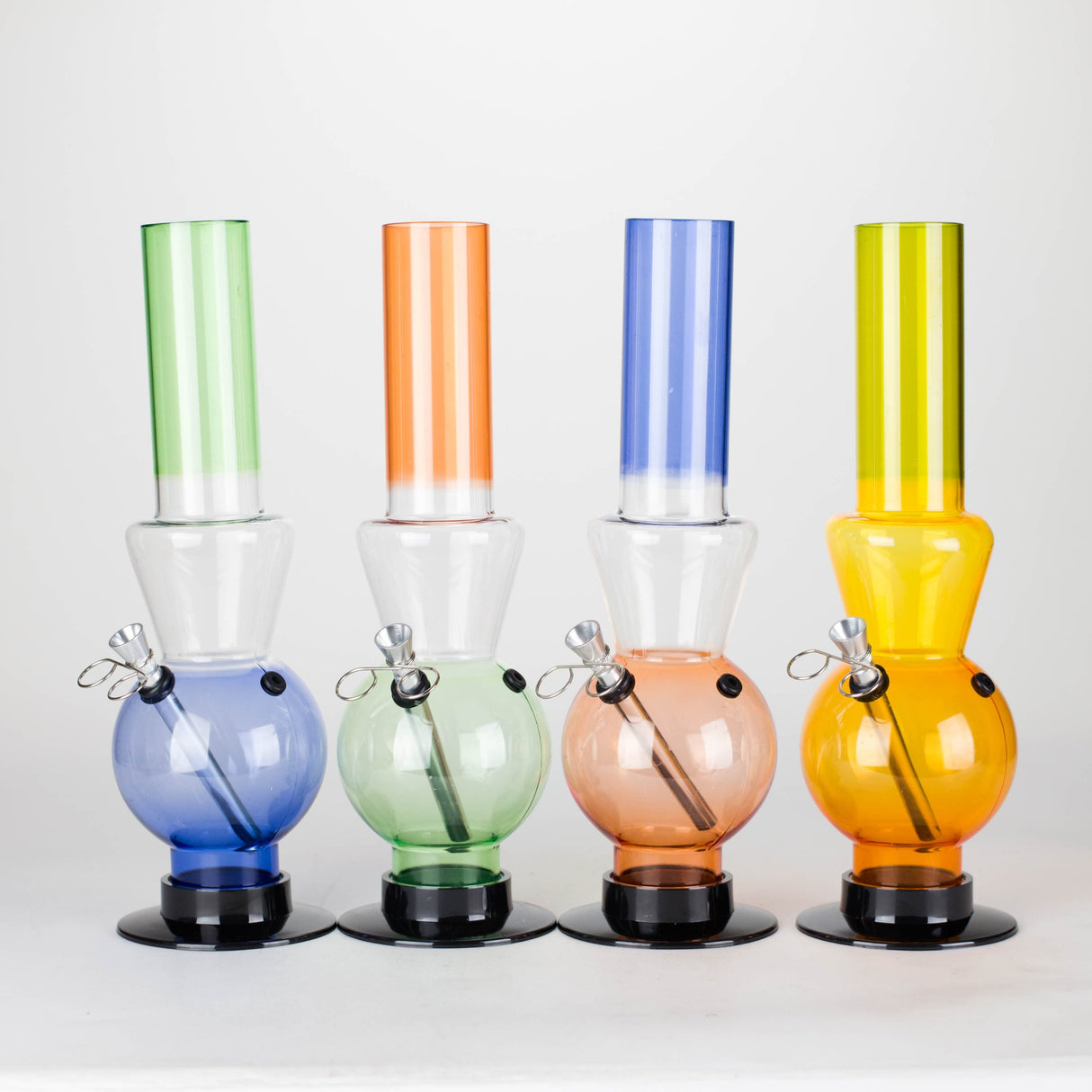NIBO Distribution Acrylic Bong Acrylic 12" Water Pipe Mixed Color [PIP286] Acrylic 12" Water Pipe Mixed Color [PIP286]