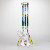 NIBO Distribution Glass Bong 14" Yellow Family Cartoon 9 mm glass bongs [PIP789] 14" Yellow Family Cartoon 9 mm glass bongs [PIP789]