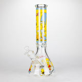 NIBO Distribution Glass Bong 14" Yellow Family Cartoon 9 mm glass bongs [PIP789] 14" Yellow Family Cartoon 9 mm glass bongs [PIP789]