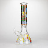 NIBO Distribution Glass Bong 14" Yellow Family Cartoon 9 mm glass bongs [PIP789] 14" Yellow Family Cartoon 9 mm glass bongs [PIP789]
