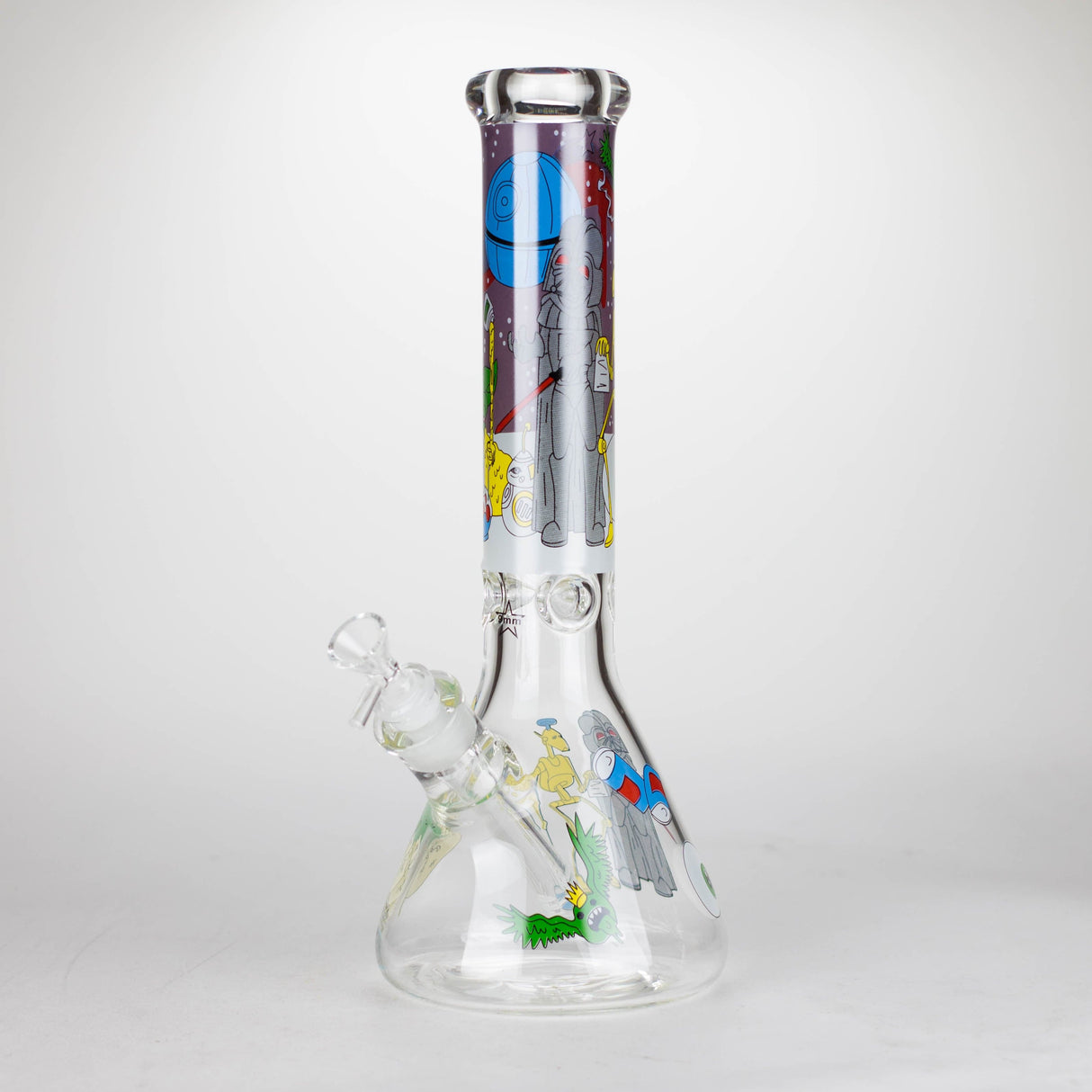NIBO Distribution Glass Bong 14" Yellow Family Cartoon 9 mm glass bongs [PIP789] 14" Yellow Family Cartoon 9 mm glass bongs [PIP789]
