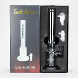 Maq Distributors Glass Bong Tech Tubes | 14" Circ Cannon Clear Glass Bong Tech Tubes | 14" Circ Cannon Clear Glass Bong