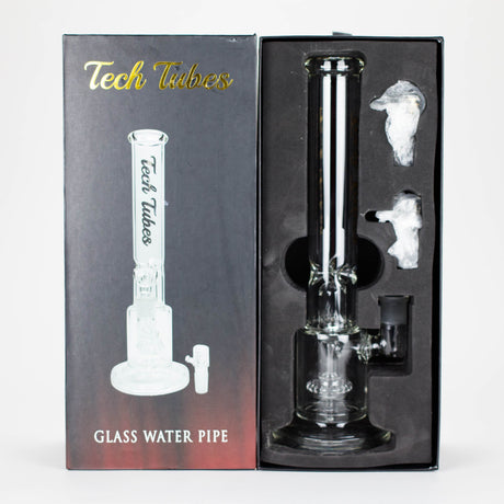 Maq Distributors Glass Bong Tech Tubes | 14" Circ Cannon Clear Glass Bong Tech Tubes | 14" Circ Cannon Clear Glass Bong