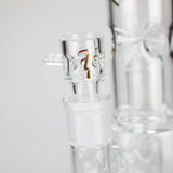 Maq Distributors Glass Bong Tech Tubes | 14" Circ Cannon Clear Glass Bong Tech Tubes | 14" Circ Cannon Clear Glass Bong