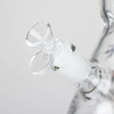 Karma | 14" Leaf Beaker Glow in the dark Glass Bong
