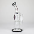 Maq Distributors Glass Bong Karma | Glass Bong 11" Double Tree Bend Karma | Glass Bong 11" Double Tree Bend