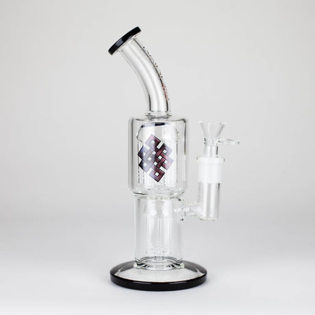Maq Distributors Glass Bong Karma | Glass Bong 11" Double Tree Bend Karma | Glass Bong 11" Double Tree Bend