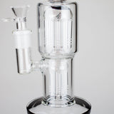 Maq Distributors Glass Bong Karma | Glass Bong 11" Double Tree Bend Karma | Glass Bong 11" Double Tree Bend