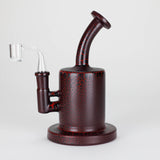 Karma | 6" Red Lightning Plated Inline Glass Dab Rig