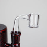 Karma | 6" Red Lightning Plated Inline Glass Dab Rig