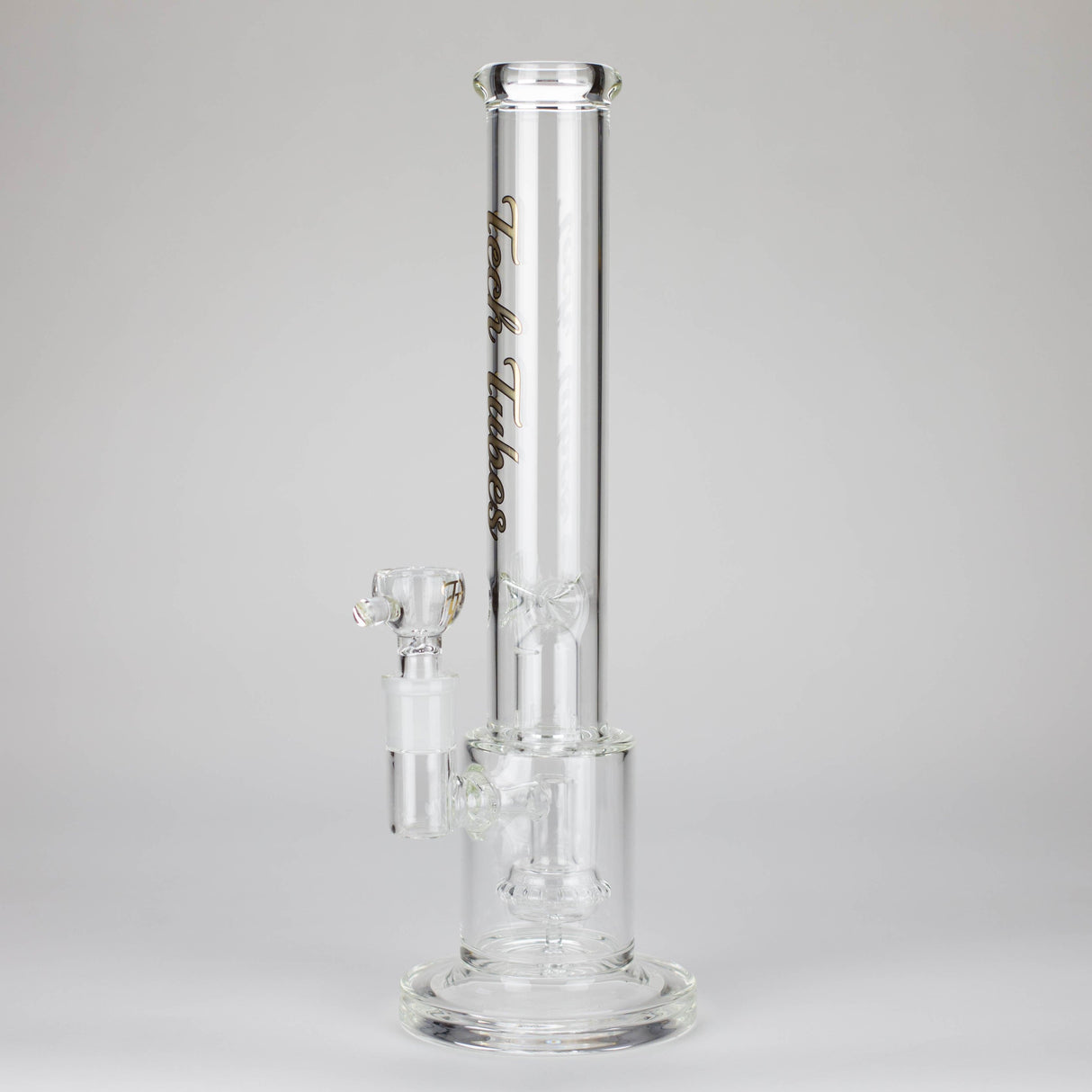 Maq Distributors Glass Bong Tech Tubes | 14" Circ Cannon Clear Glass Bong Tech Tubes | 14" Circ Cannon Clear Glass Bong