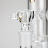 Maq Distributors Glass Bong Tech Tubes | 14" Circ Cannon Clear Glass Bong Tech Tubes | 14" Circ Cannon Clear Glass Bong
