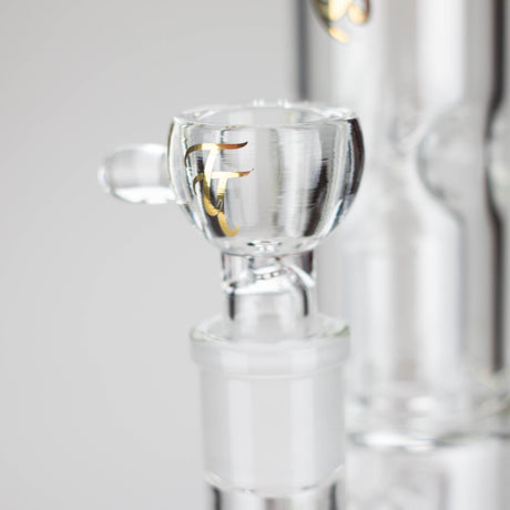 Maq Distributors Glass Bong Tech Tubes | 14" Circ Cannon Clear Glass Bong Tech Tubes | 14" Circ Cannon Clear Glass Bong