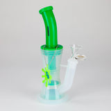 Dabware 10" Green Platinum Double Perc Silicone Bubbler
