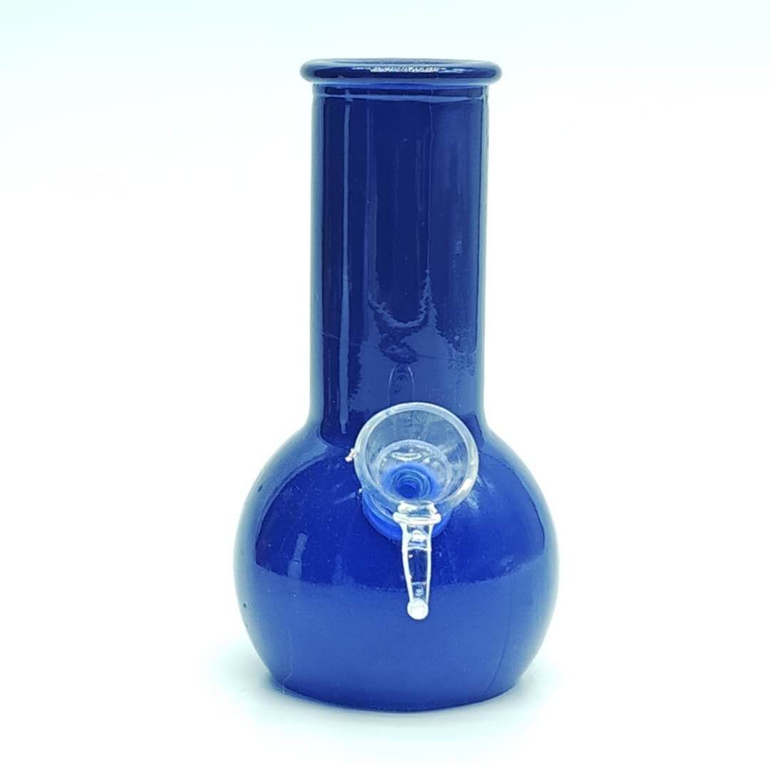 6" Mini Soft Glass Bong in Mixed Colours