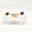 Super Supplys Inc Glass Rig 4.5"  Tank Design Bubble Bong-Assorted Sticker 4.5"  Tank Design Bubble Bong-Assorted Sticker