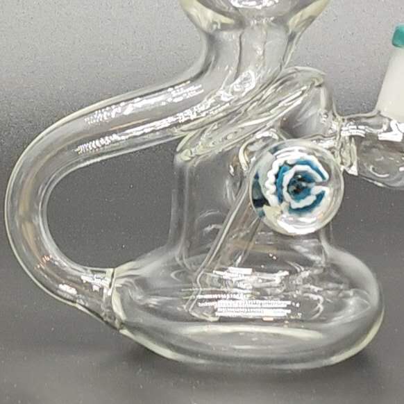 Super Supplys Inc Glass Bong 8" Recycler Water Bong-Assorted Color 8" Recycler Water Bong-Assorted Color