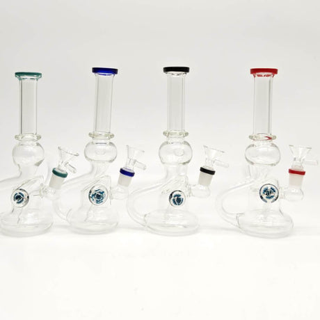 Super Supplys Inc Glass Bong 8" Recycler Water Bong-Assorted Color 8" Recycler Water Bong-Assorted Color