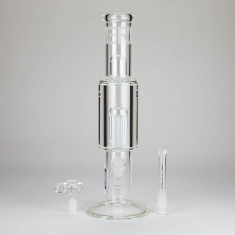PINNACLE DISTRIBUTORS INC. Glass Bong Pure Glass | 15" Zero-T Freezable 8-Tree Pure Glass | 15" Zero-T Freezable 8-Tree