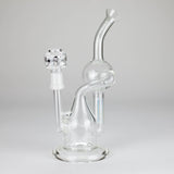 PINNACLE DISTRIBUTORS INC. Glass Rig Pure Glass | 8" Infinity Recycler 2 - Flower and Dab Pure Glass | 8" Infinity Recycler 2 - Flower and Dab