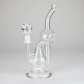 PINNACLE DISTRIBUTORS INC. Glass Rig Pure Glass | 8" Infinity Recycler 2 - Flower and Dab Pure Glass | 8" Infinity Recycler 2 - Flower and Dab