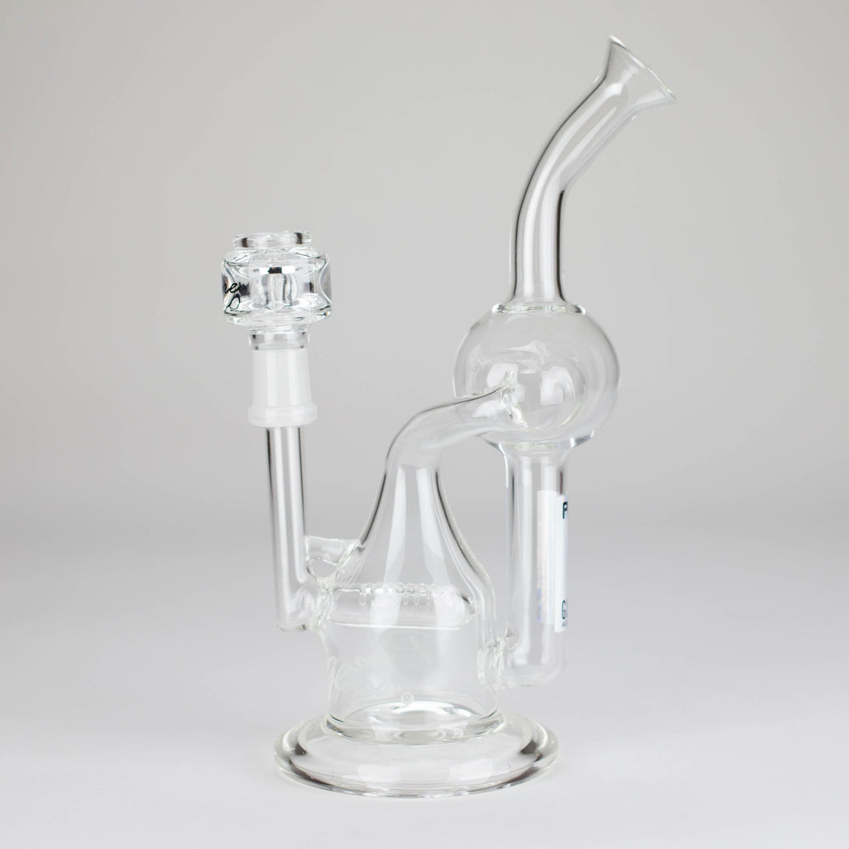 PINNACLE DISTRIBUTORS INC. Glass Rig Pure Glass | 8" Infinity Recycler 2 - Flower and Dab Pure Glass | 8" Infinity Recycler 2 - Flower and Dab