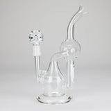 PINNACLE DISTRIBUTORS INC. Glass Rig Pure Glass | 8" Infinity Recycler 2 - Flower and Dab Pure Glass | 8" Infinity Recycler 2 - Flower and Dab