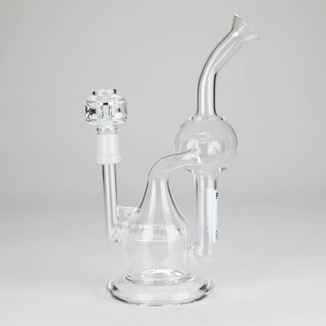 PINNACLE DISTRIBUTORS INC. Glass Rig Pure Glass | 8" Infinity Recycler 2 - Flower and Dab Pure Glass | 8" Infinity Recycler 2 - Flower and Dab