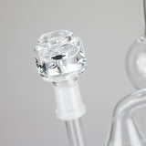 PINNACLE DISTRIBUTORS INC. Glass Rig Pure Glass | 8" Infinity Recycler 2 - Flower and Dab Pure Glass | 8" Infinity Recycler 2 - Flower and Dab