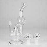 PINNACLE DISTRIBUTORS INC. Glass Rig Pure Glass | 8" Infinity Recycler 2 - Flower and Dab Pure Glass | 8" Infinity Recycler 2 - Flower and Dab