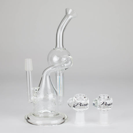 PINNACLE DISTRIBUTORS INC. Glass Rig Pure Glass | 8" Infinity Recycler 2 - Flower and Dab Pure Glass | 8" Infinity Recycler 2 - Flower and Dab
