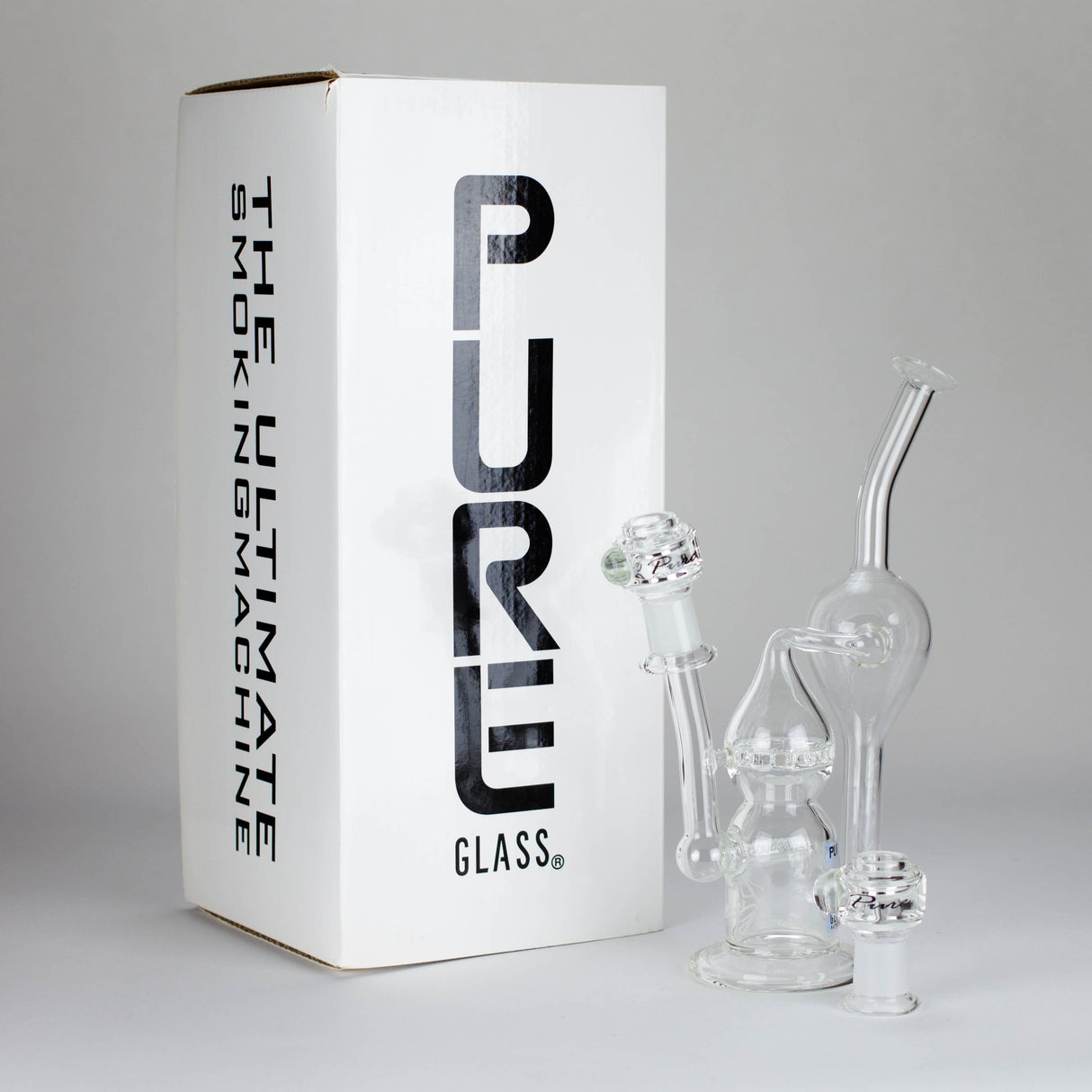 PINNACLE DISTRIBUTORS INC. Glass Rig Pure Glass | 12" Infinity Recycler - Flower and Dab Pure Glass | 12" Infinity Recycler - Flower and Dab