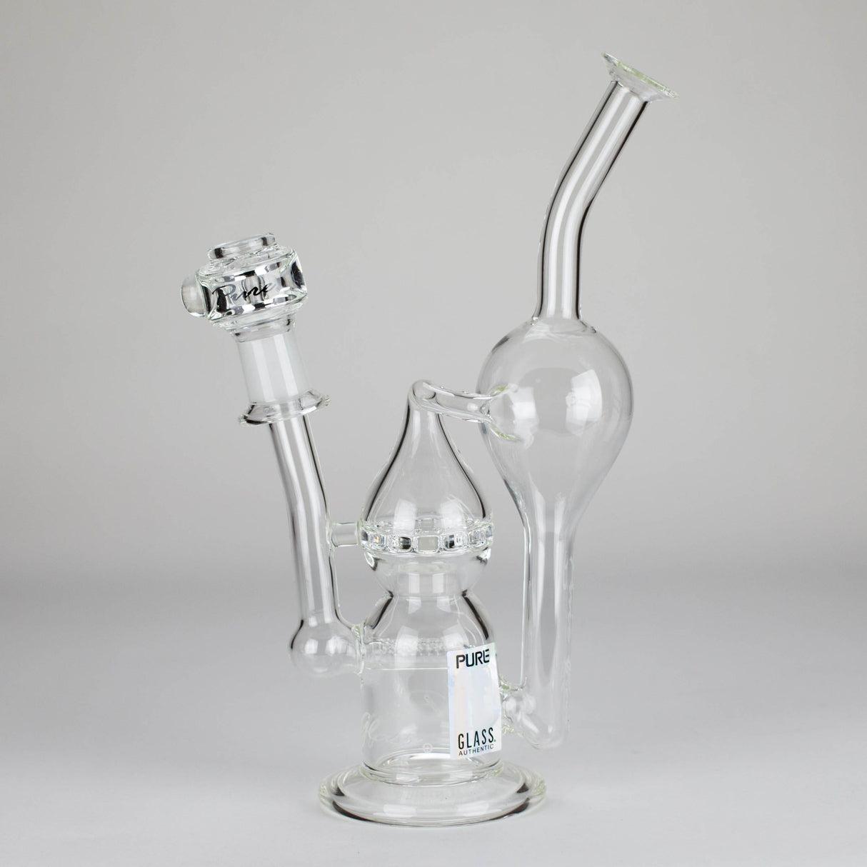 PINNACLE DISTRIBUTORS INC. Glass Rig Pure Glass | 12" Infinity Recycler - Flower and Dab Pure Glass | 12" Infinity Recycler - Flower and Dab