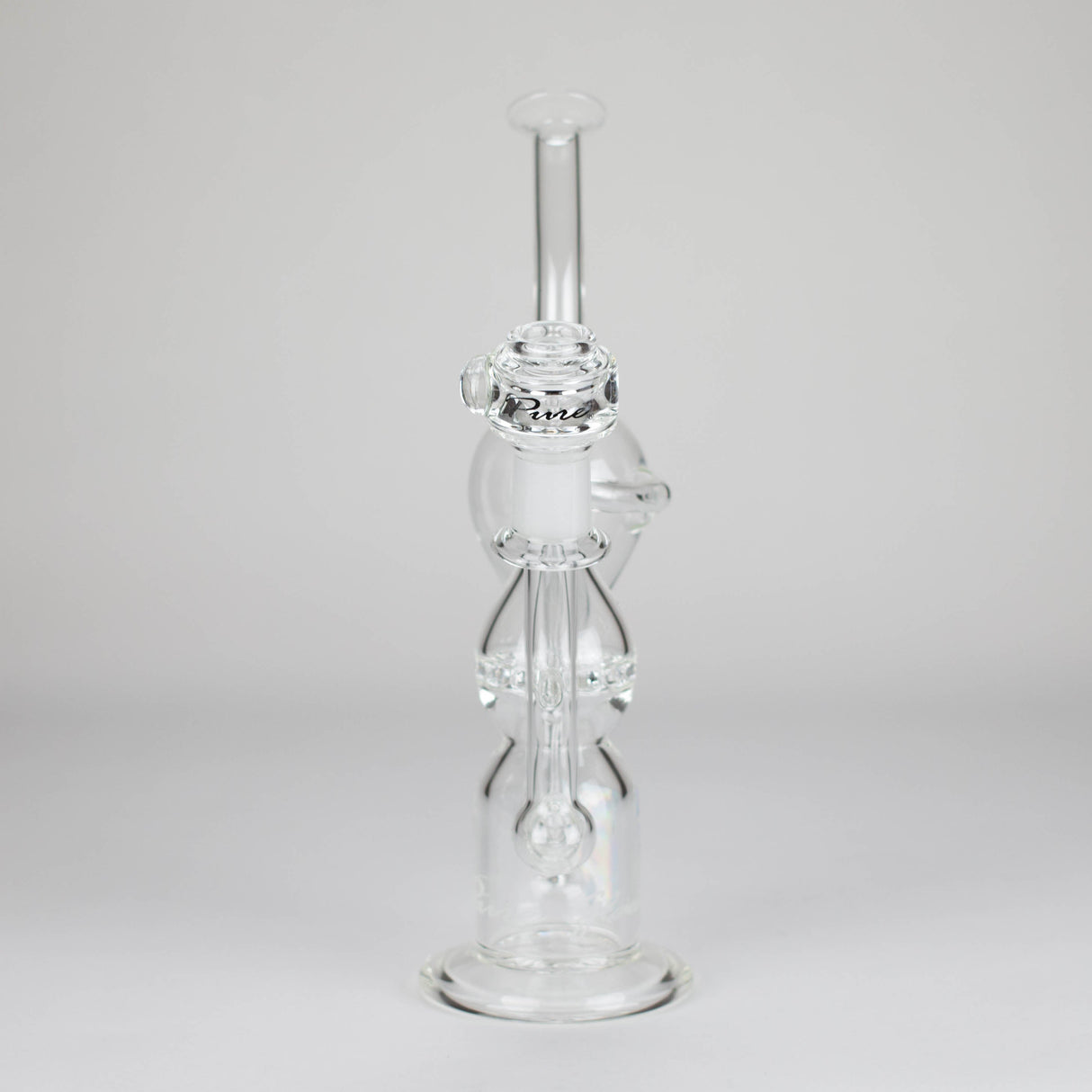 PINNACLE DISTRIBUTORS INC. Glass Rig Pure Glass | 12" Infinity Recycler - Flower and Dab Pure Glass | 12" Infinity Recycler - Flower and Dab