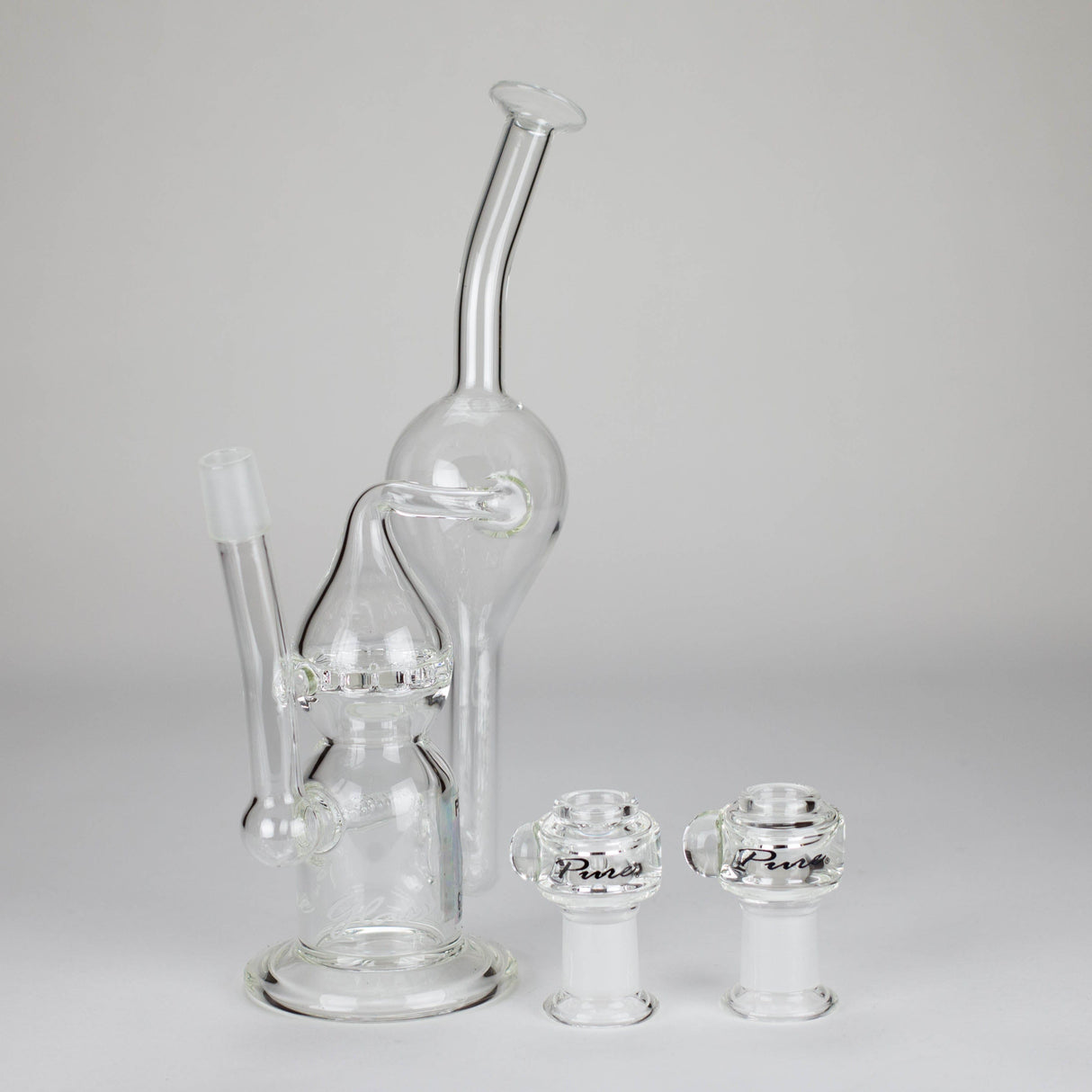PINNACLE DISTRIBUTORS INC. Glass Rig Pure Glass | 12" Infinity Recycler - Flower and Dab Pure Glass | 12" Infinity Recycler - Flower and Dab
